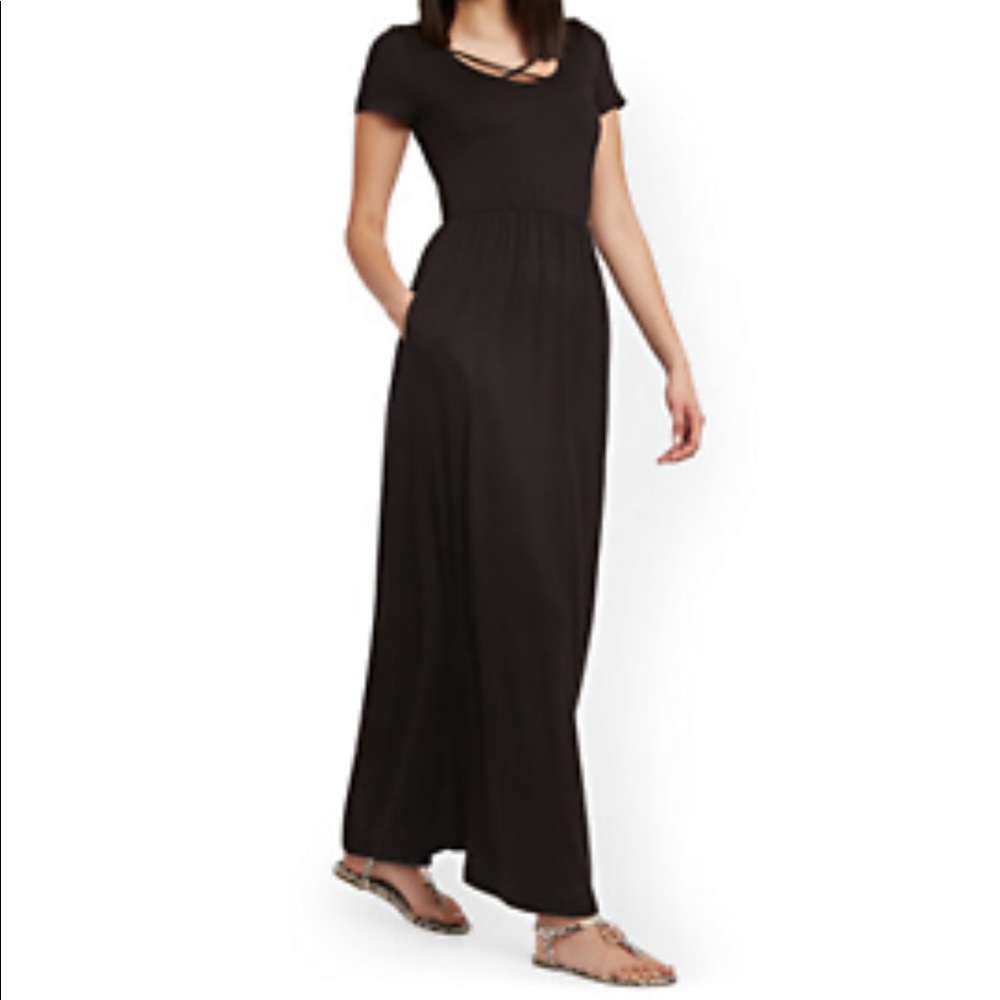 NY & Company Black Maxi Dress